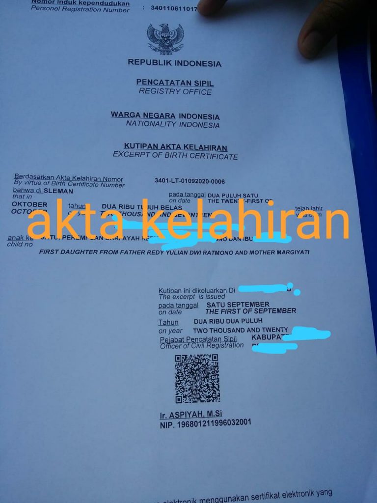 aktakelahiran KABPULANGPISAU